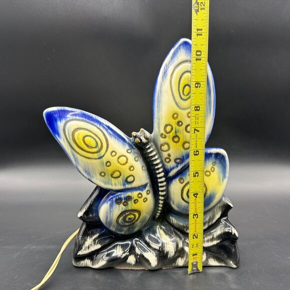 Vintage TV Lamp Television Light Mid Century Butterfly Blue Retro Home Decor - Picture 11 of 12
